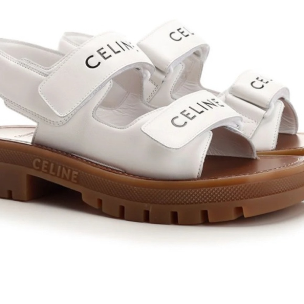Celine Logo Sandals